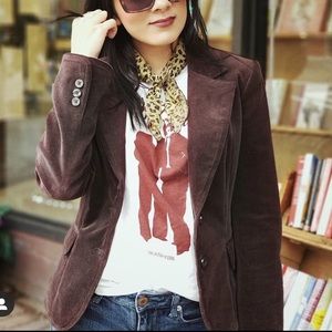 Chocolate brown Corduroy Blazer